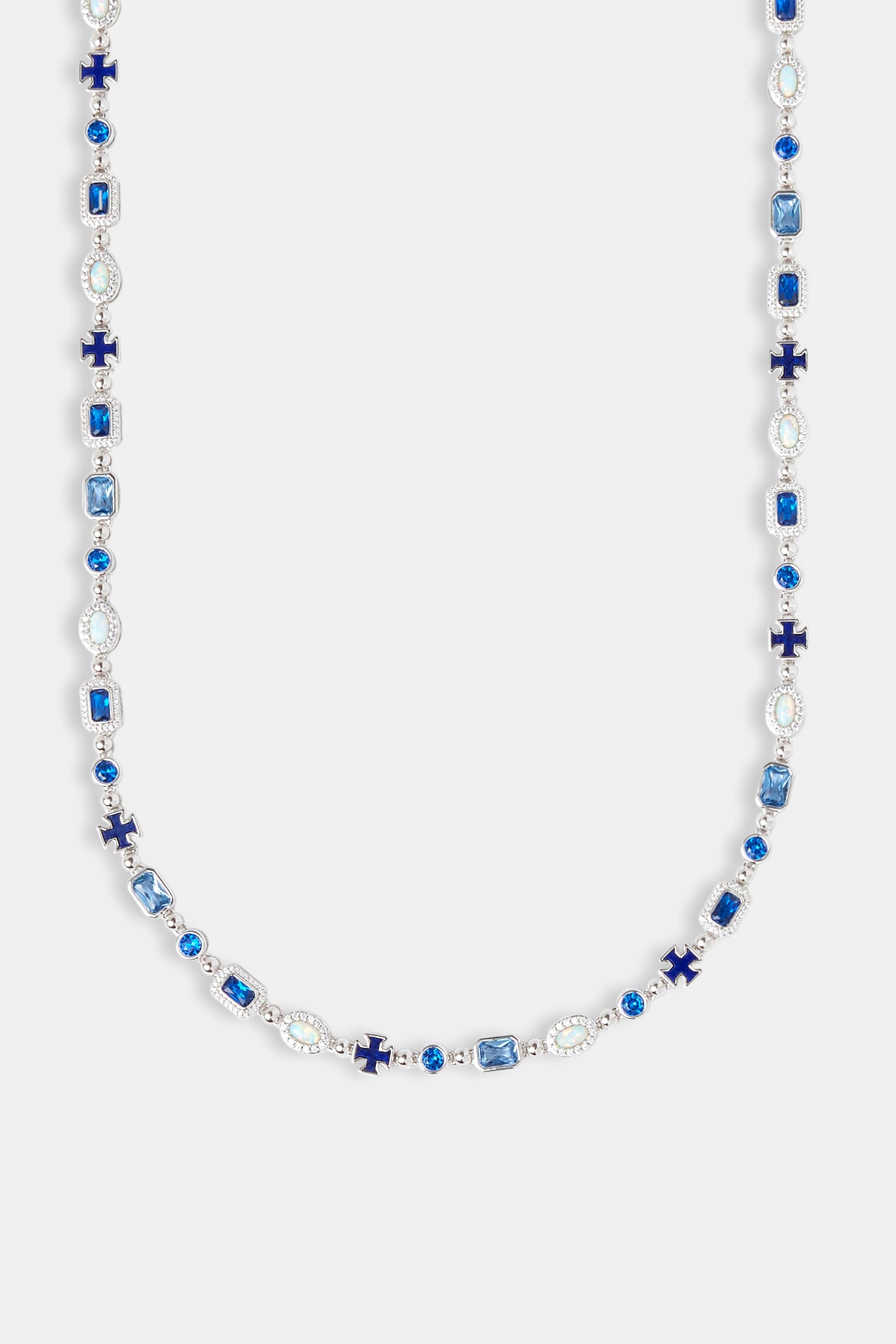 Blue Lapis Multi Gemstone Chain - 8mm